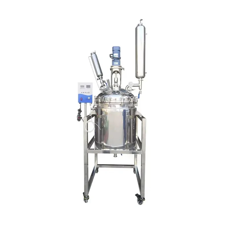 Lab Double Layer Ss Jacketed Stainless Steel Reactor Types Price 5L 10L 20L 30L 50L 100L 150L 200L Manufacturer Lab Double Layer Ss Jacketed Stainless Steel Reactor Types Price 5L 10L 20L 30L 50L 100L 150L 200L Manufacturer